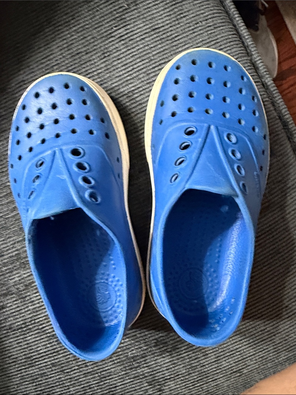 Native Shoes Kids Slip-On Water Shoes in Bright Blue
